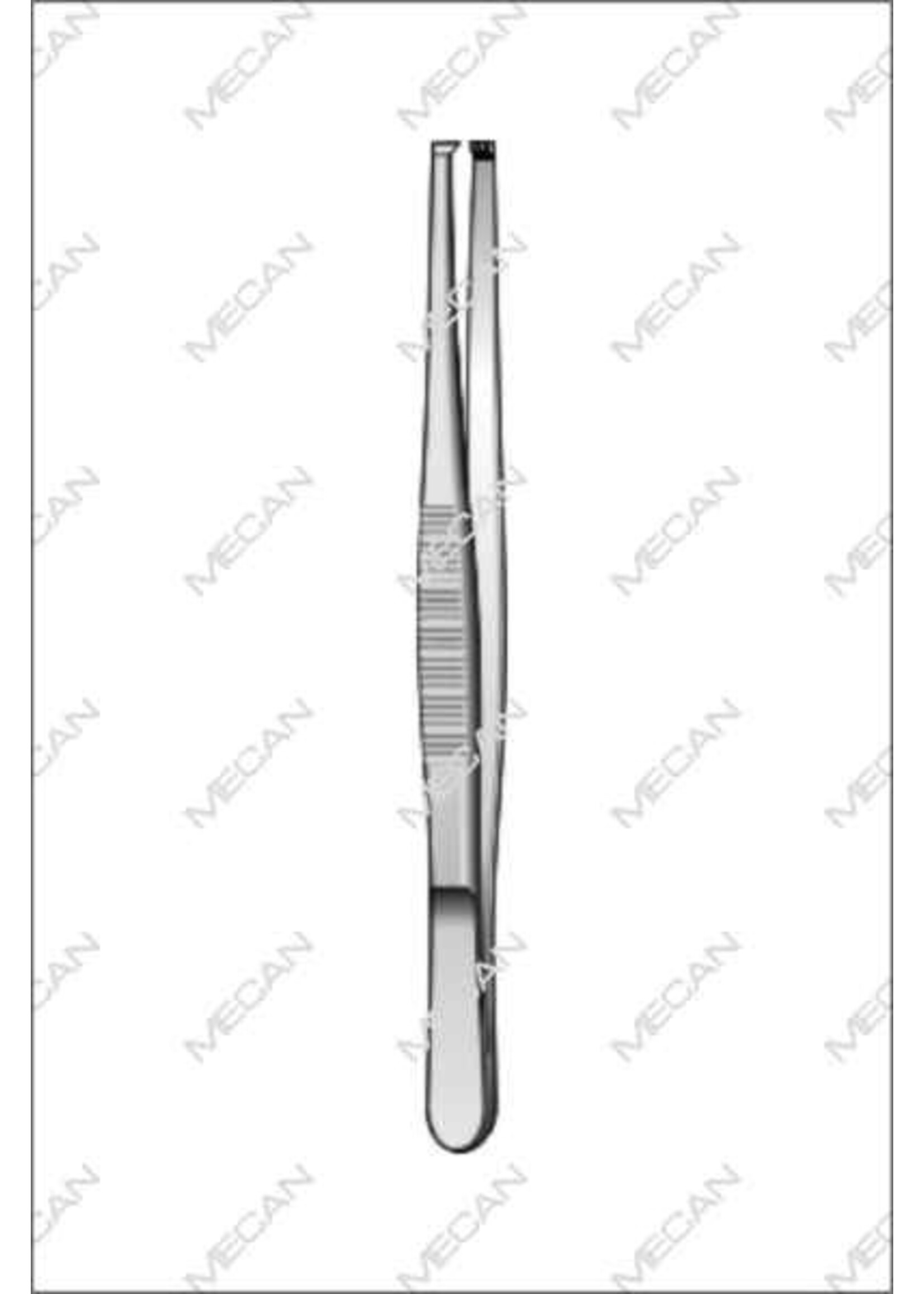 Mecan Chirurgisch pincet 100mm 2:3 tand,smal profiel
