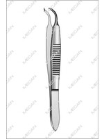 Mecan Fixeerpincet Castroviejo 90mm  gebogen 1:2 tand