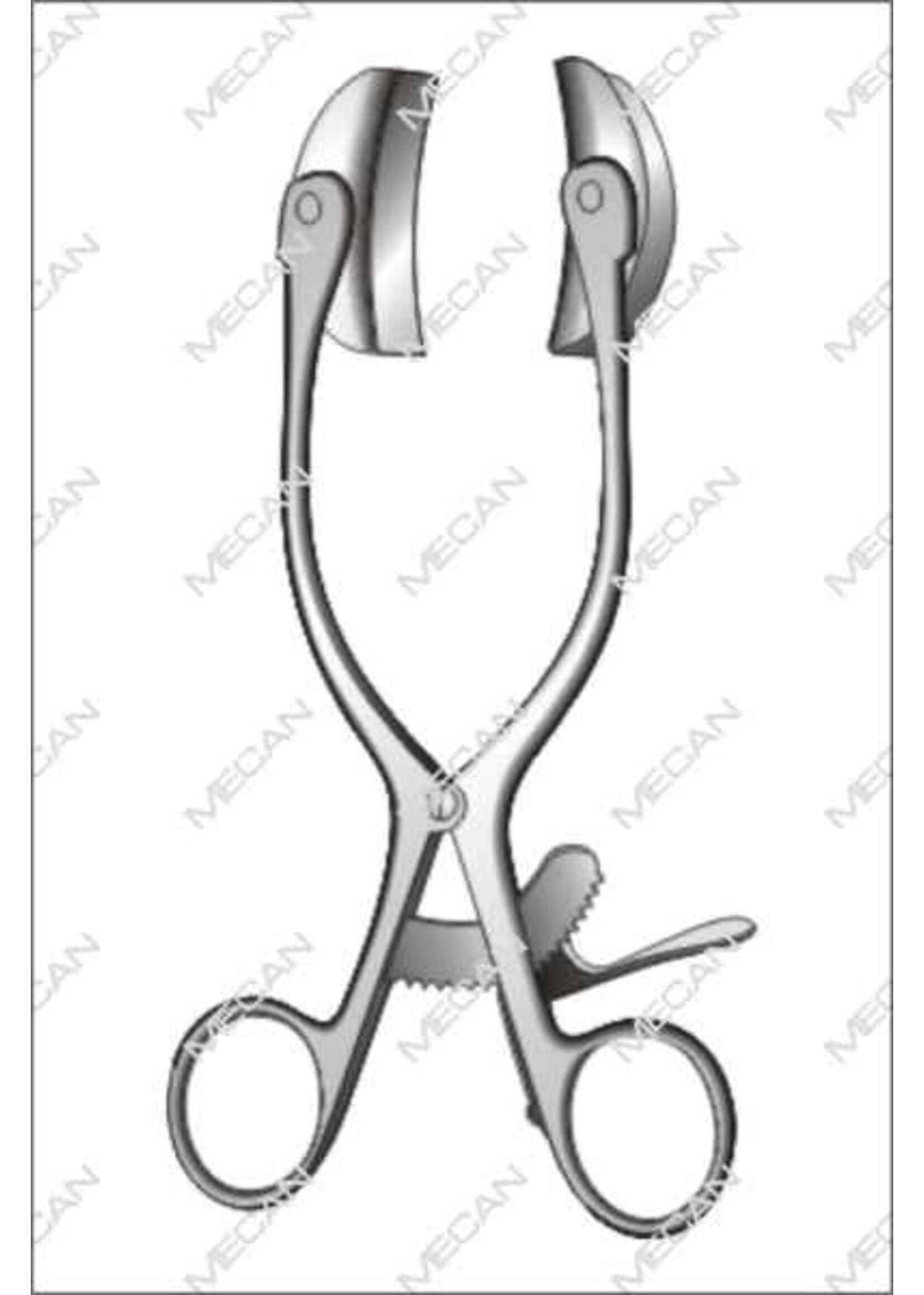 Mecan Wondspreider Collin 200mm, (18 x 40mm), (27 x 40mm)  Collin met uitneembare Bladen Compleet met twee paar bladen