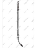 Mecan Poole Afzuig katheter  8.0mm, 220mm   gebogen