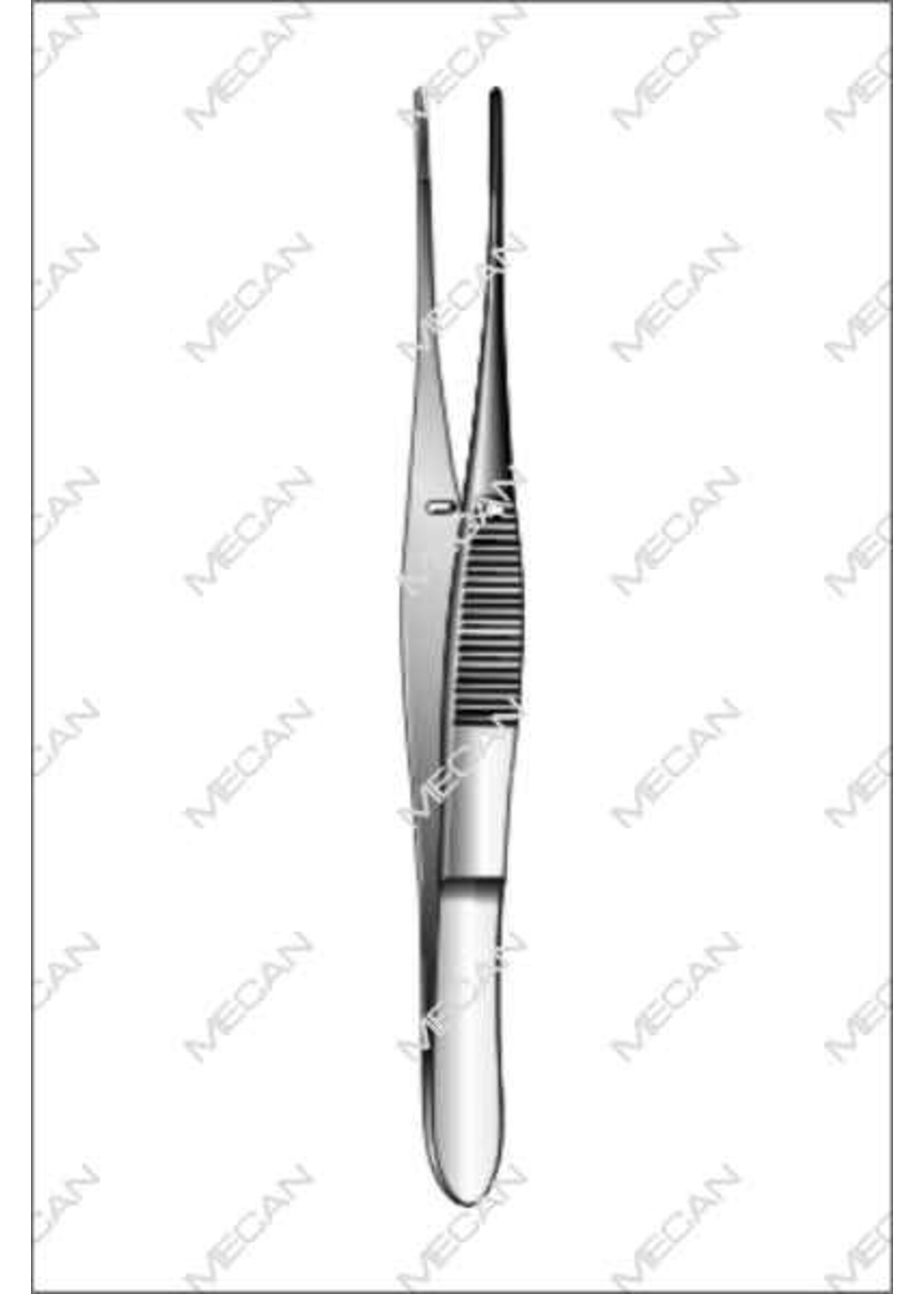 Mecan Irispincet Graefe 100mm chirurgisch gebogen, met centreer 1:2 tand