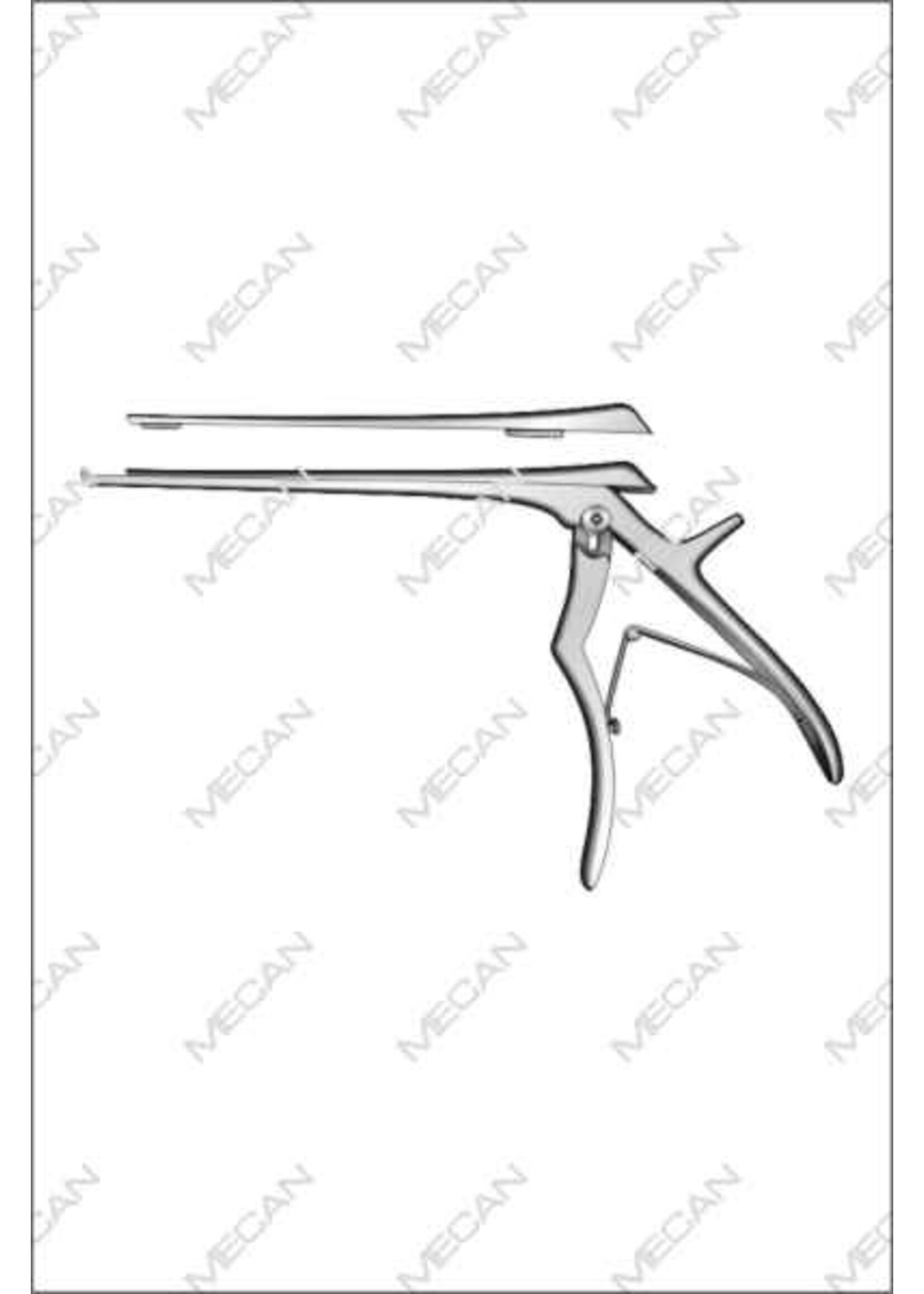 Mecan Laminectomietang Mecan 1mm, 180mm Vvoorwaards- snijdend , Open Shaft