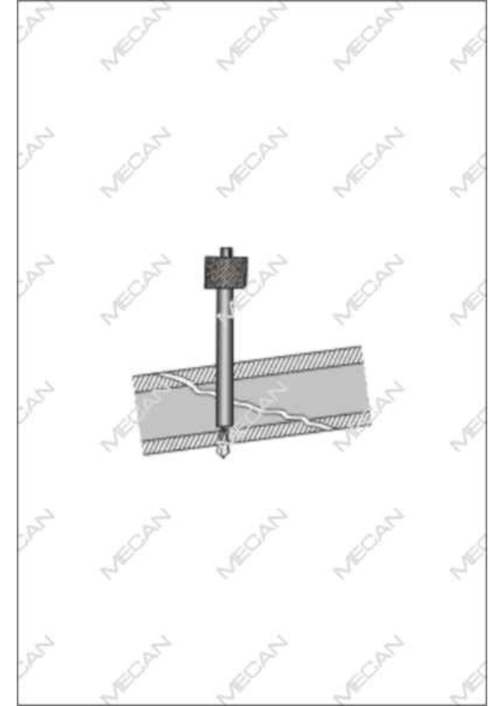 Mecan Inbrenghuls  O/D 2.4mm I/D 1.8mm