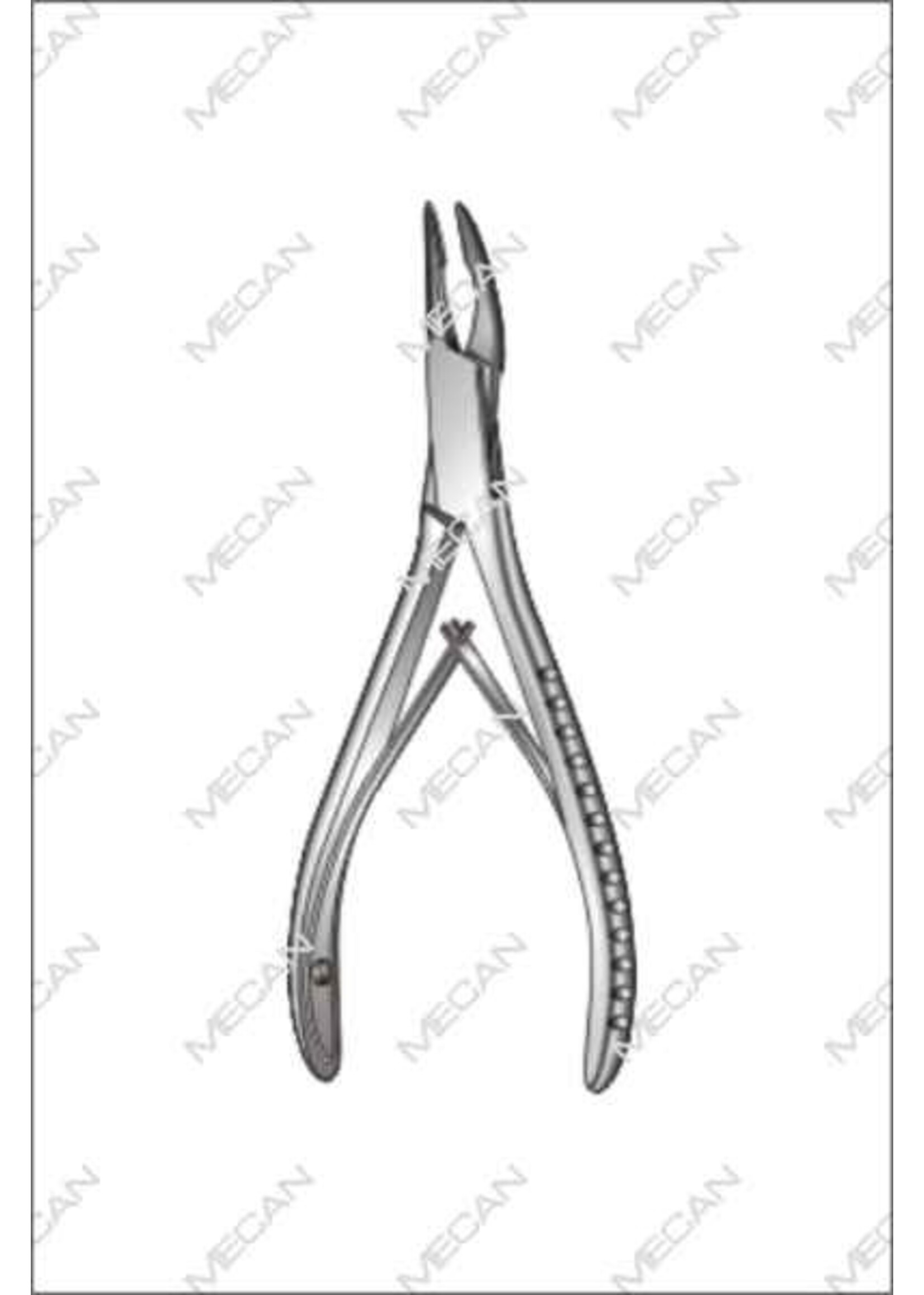 Mecan Micro- Friedman 140mm  1.5 x 5mm bite Recht Extreem delicaat voor zacht weefsel en kraakbeen