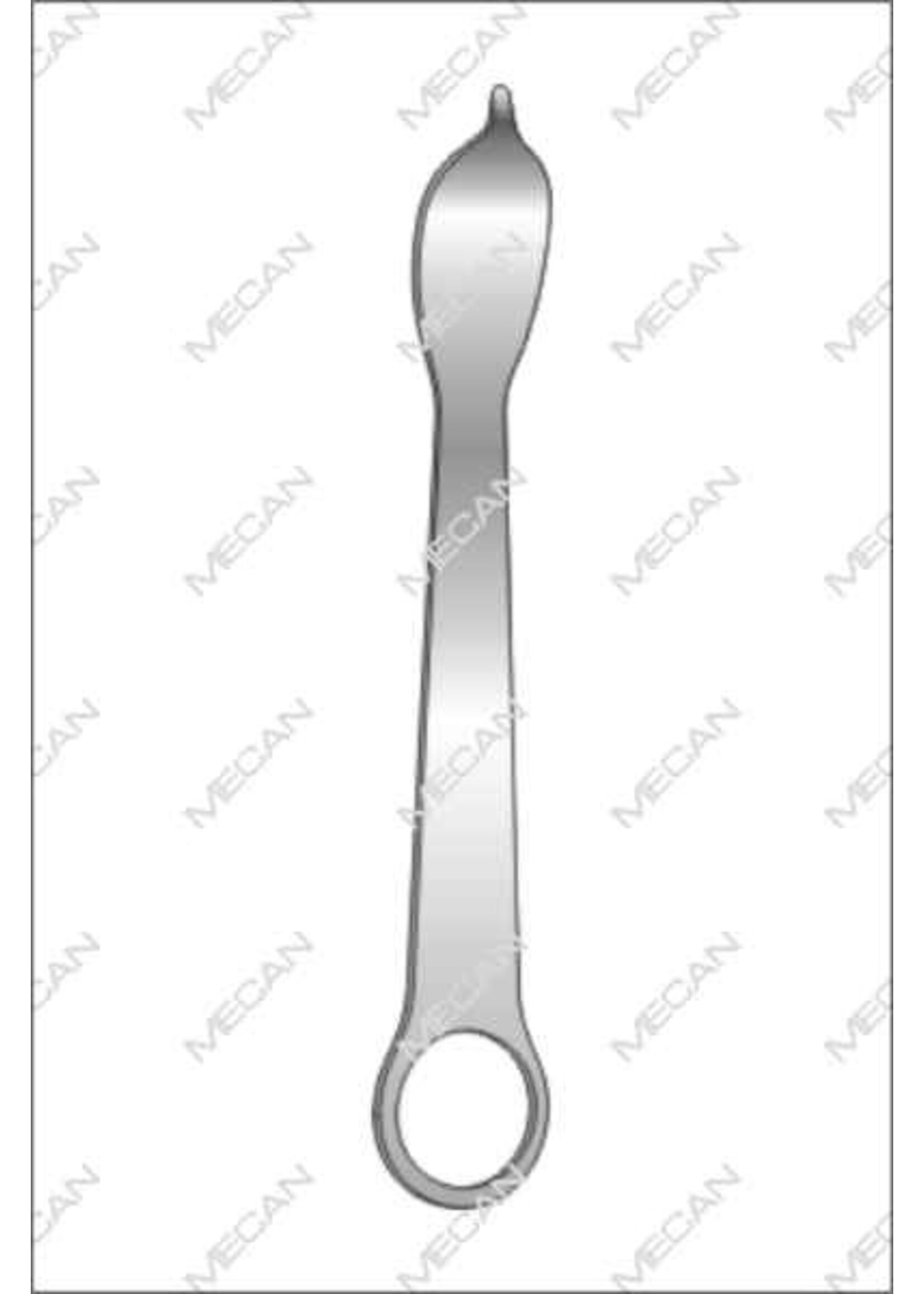 Mecan Bothevel 25mm , 120mm  brede punt , Bothevels