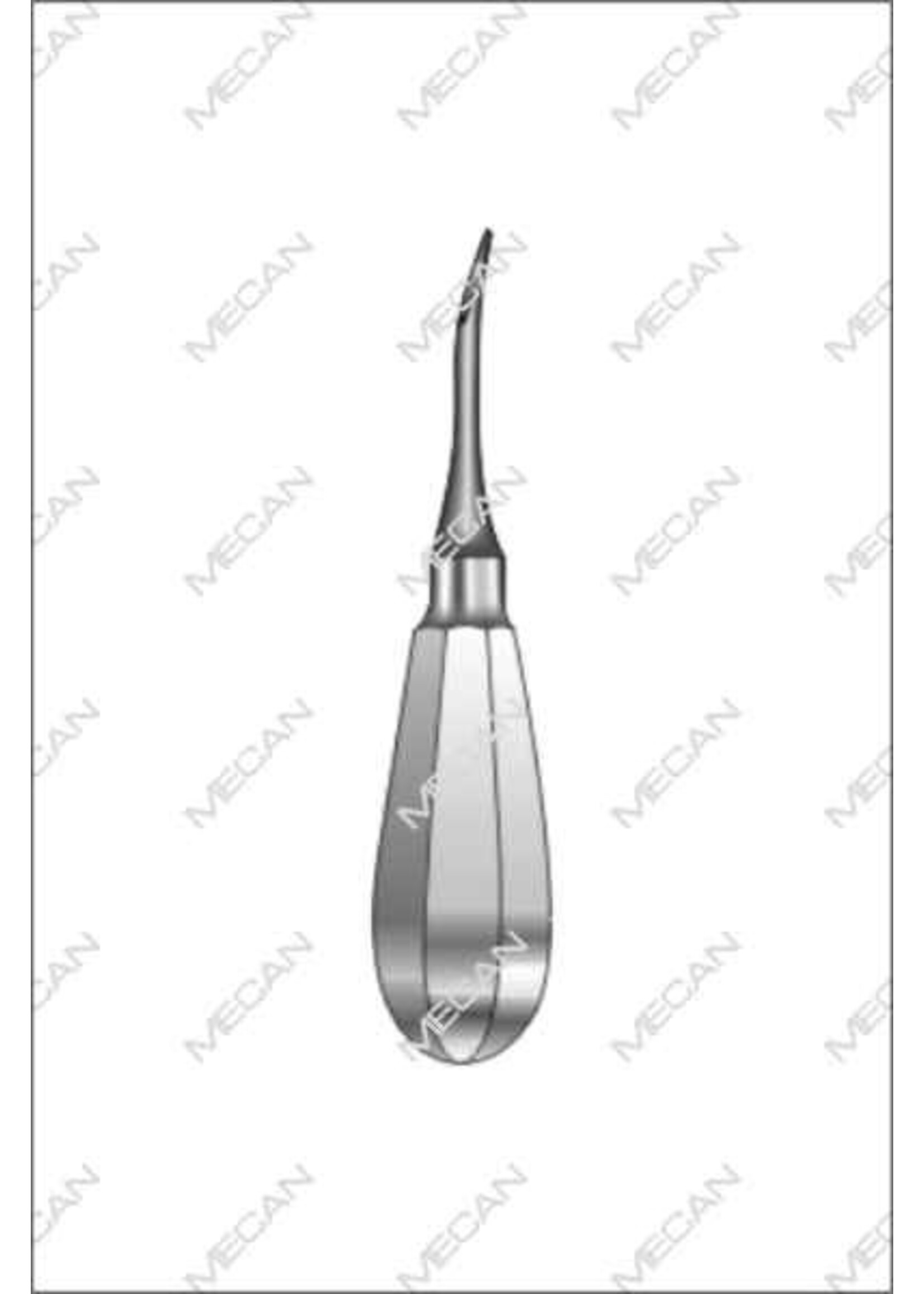 Mecan Luxator gebogen 1mm Kort Handvat