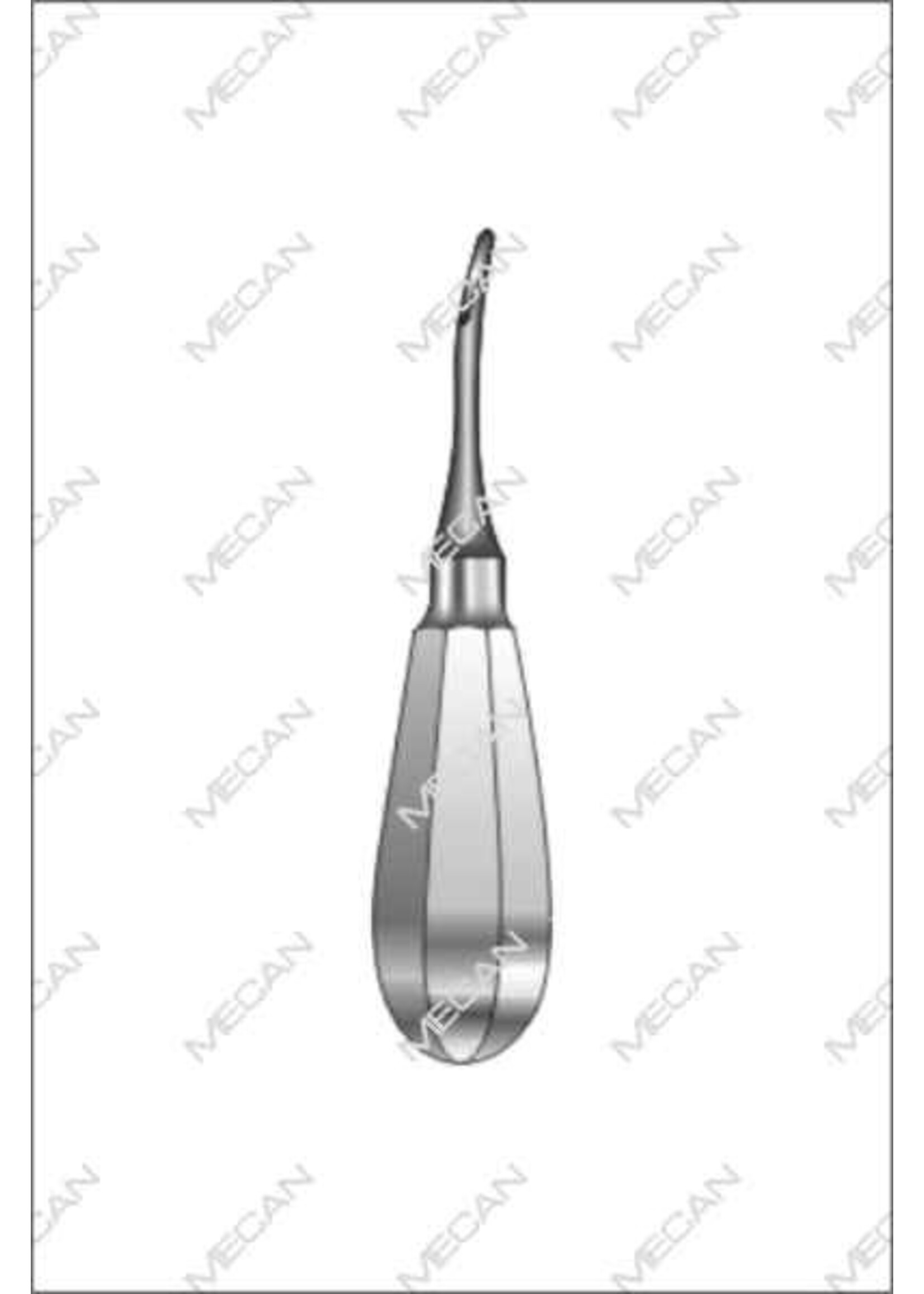Mecan Luxator gebogen 4mm Kort Handvat