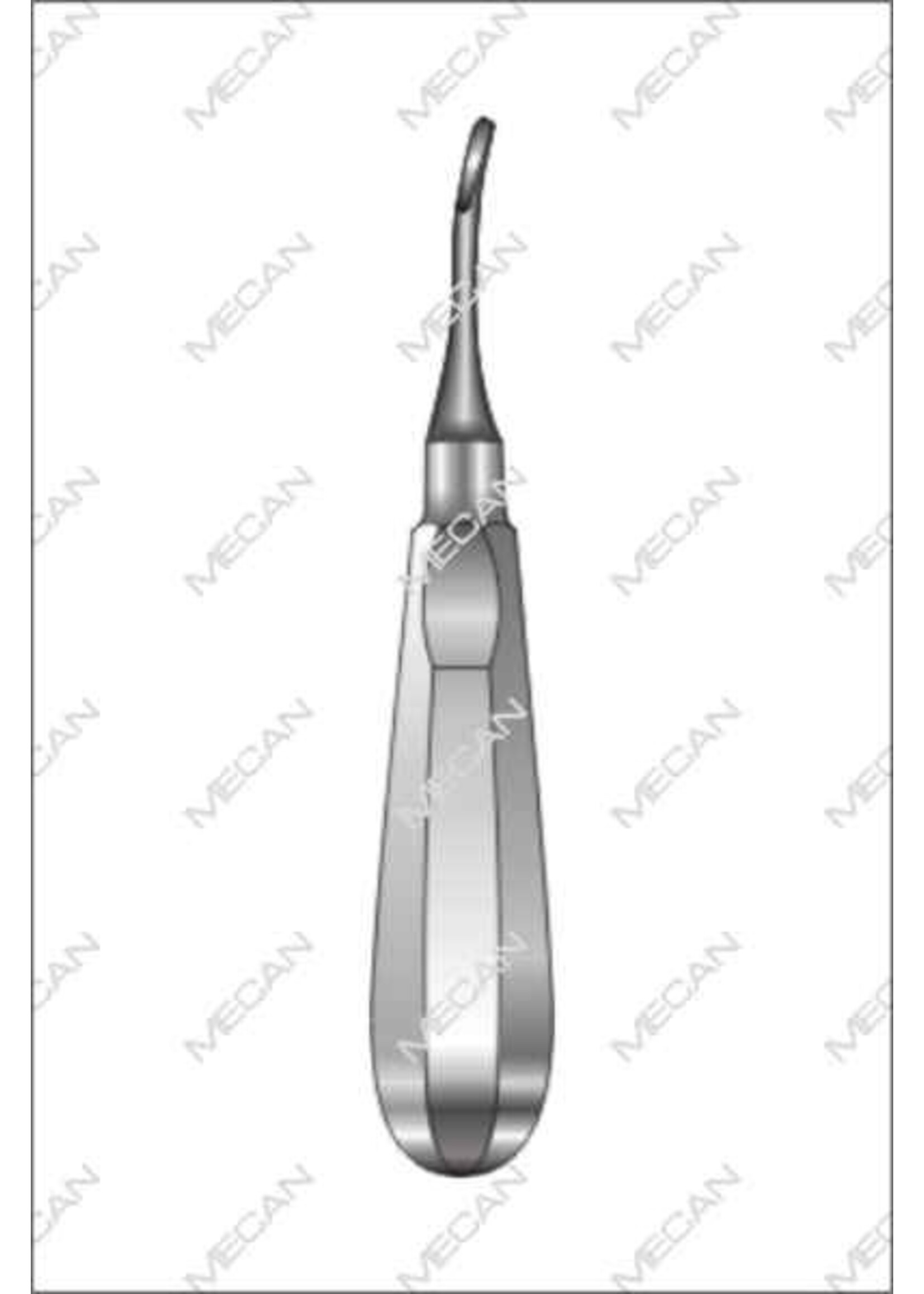 Mecan Luxator gebogen 5mm Lang Handvat