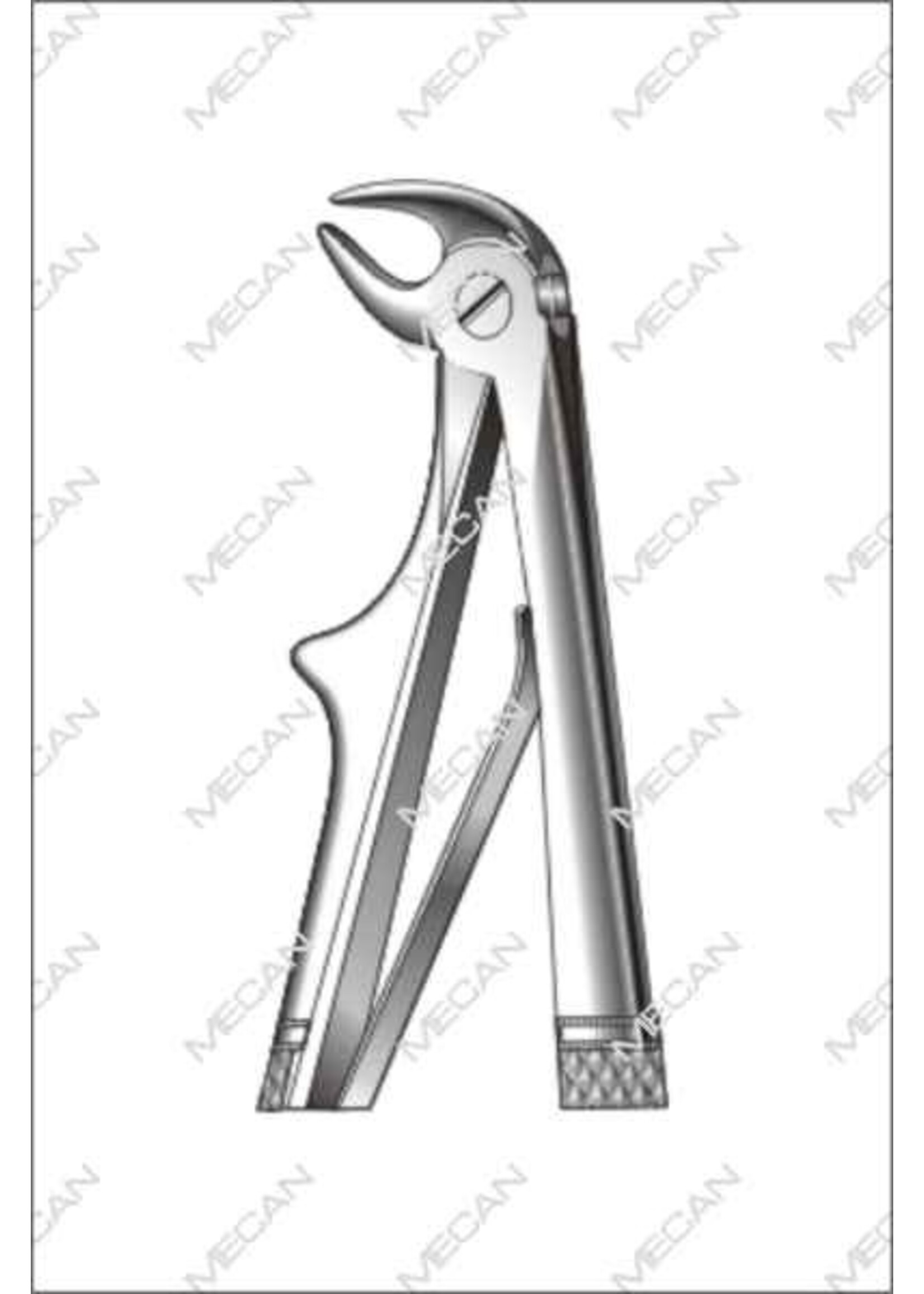 Mecan Tandtang 130mm gehoekt open