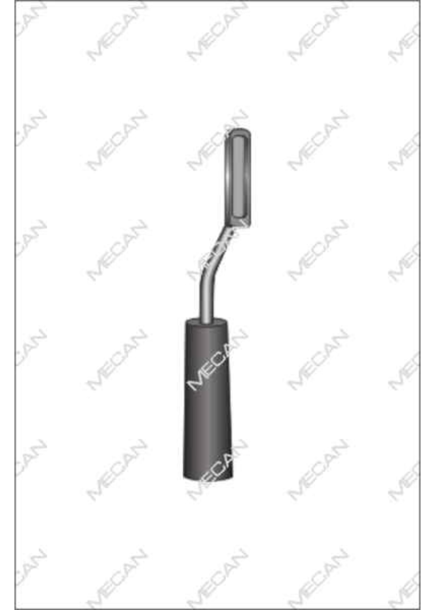 Mecan Tandenrasp magnetisch zonder inzet  245mm nr.1 recht