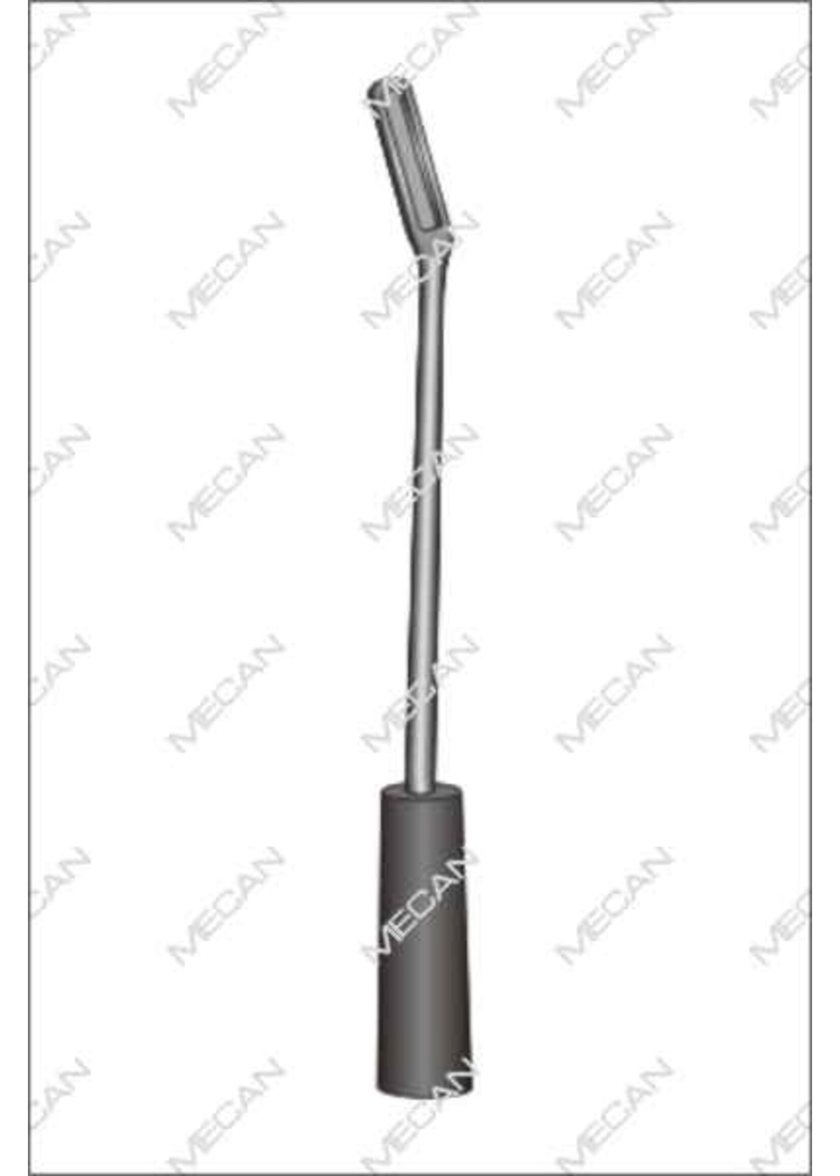 Mecan Tandenrasp magnetisch zonder inzet  355mm nr.2 gehoekt