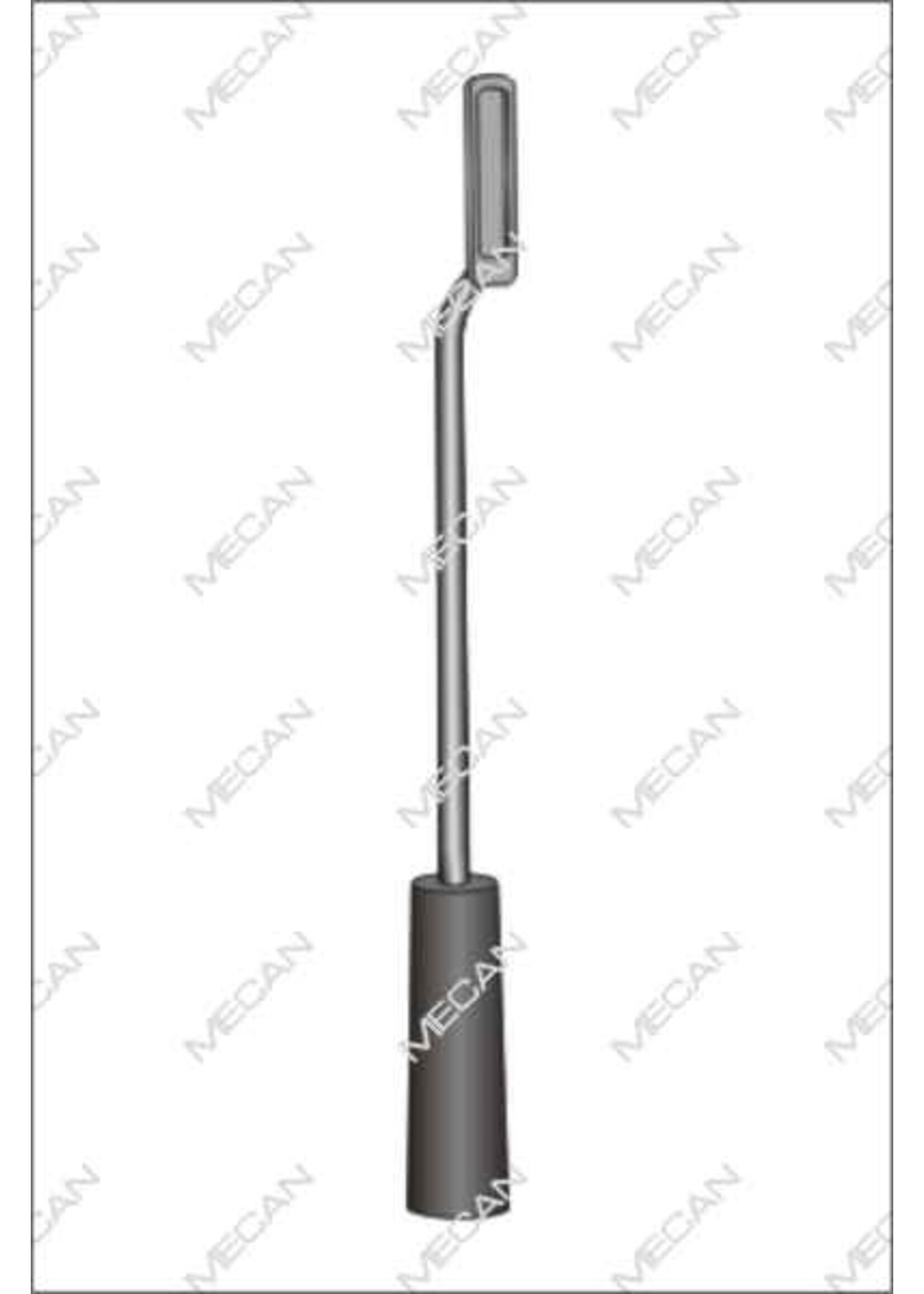 Mecan Tandenrasp magnetisch zonder inzet  360mm nr.3 recht