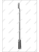 Mecan Tandenrasp magnetisch zonder inzet   330mm nr.4 recht