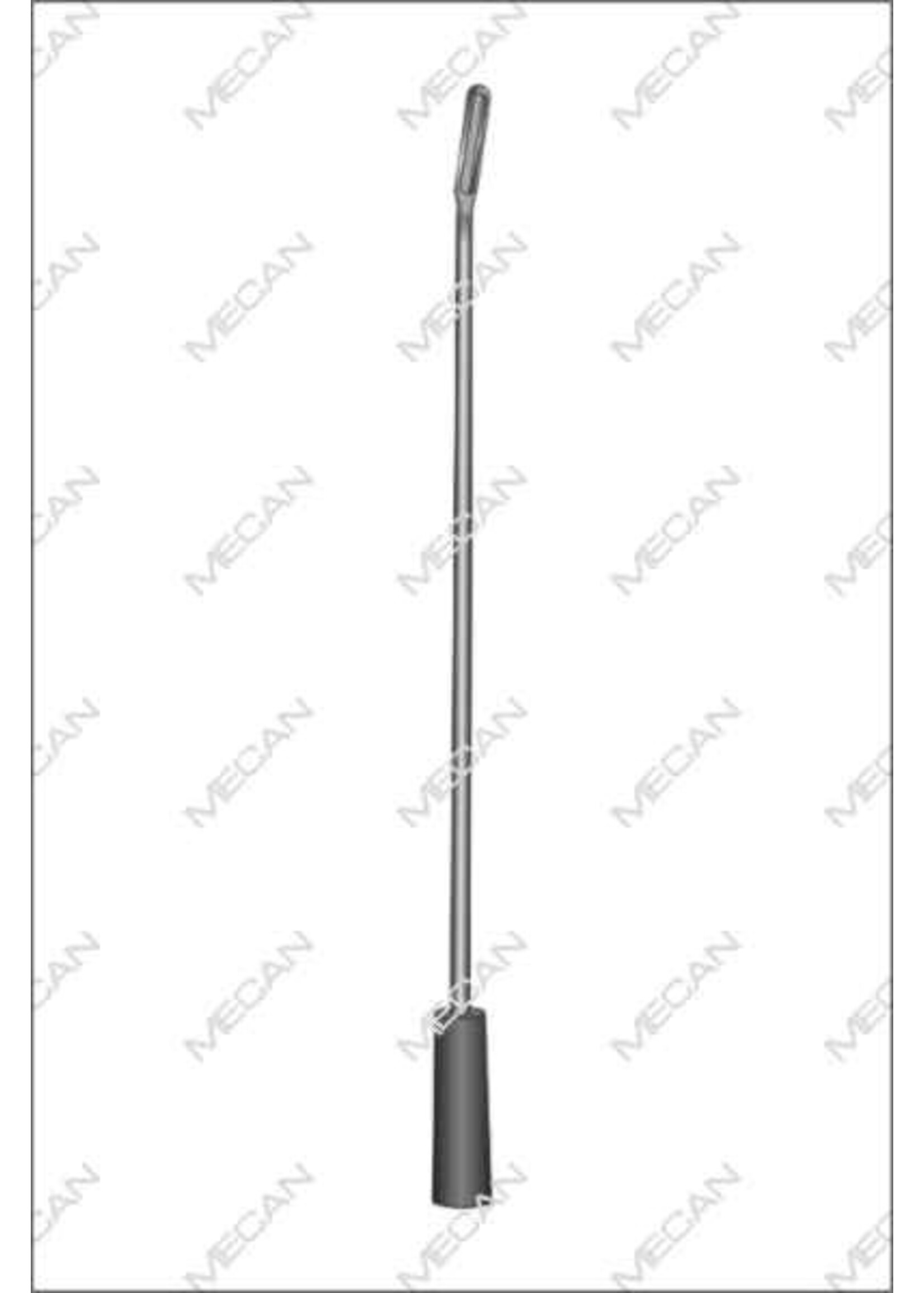 Mecan Tandenrasp magnetisch zonder inzet  610mm nr.6 gehoekt