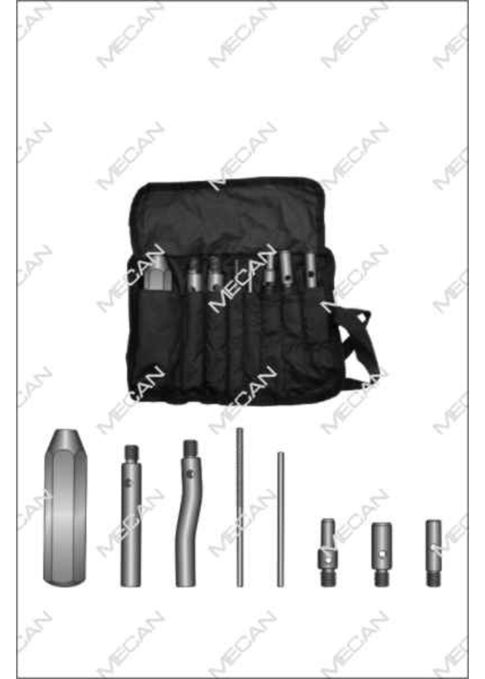 Mecan Wolfstanden Extractieset 8-delig
