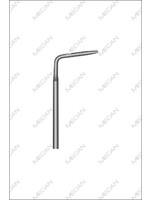 Mecan Elevator wigvormig geribbeld anterior en posterior  450mm