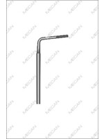 Mecan Elevator wigvormig geribbeld buccaal en palataal  450mm