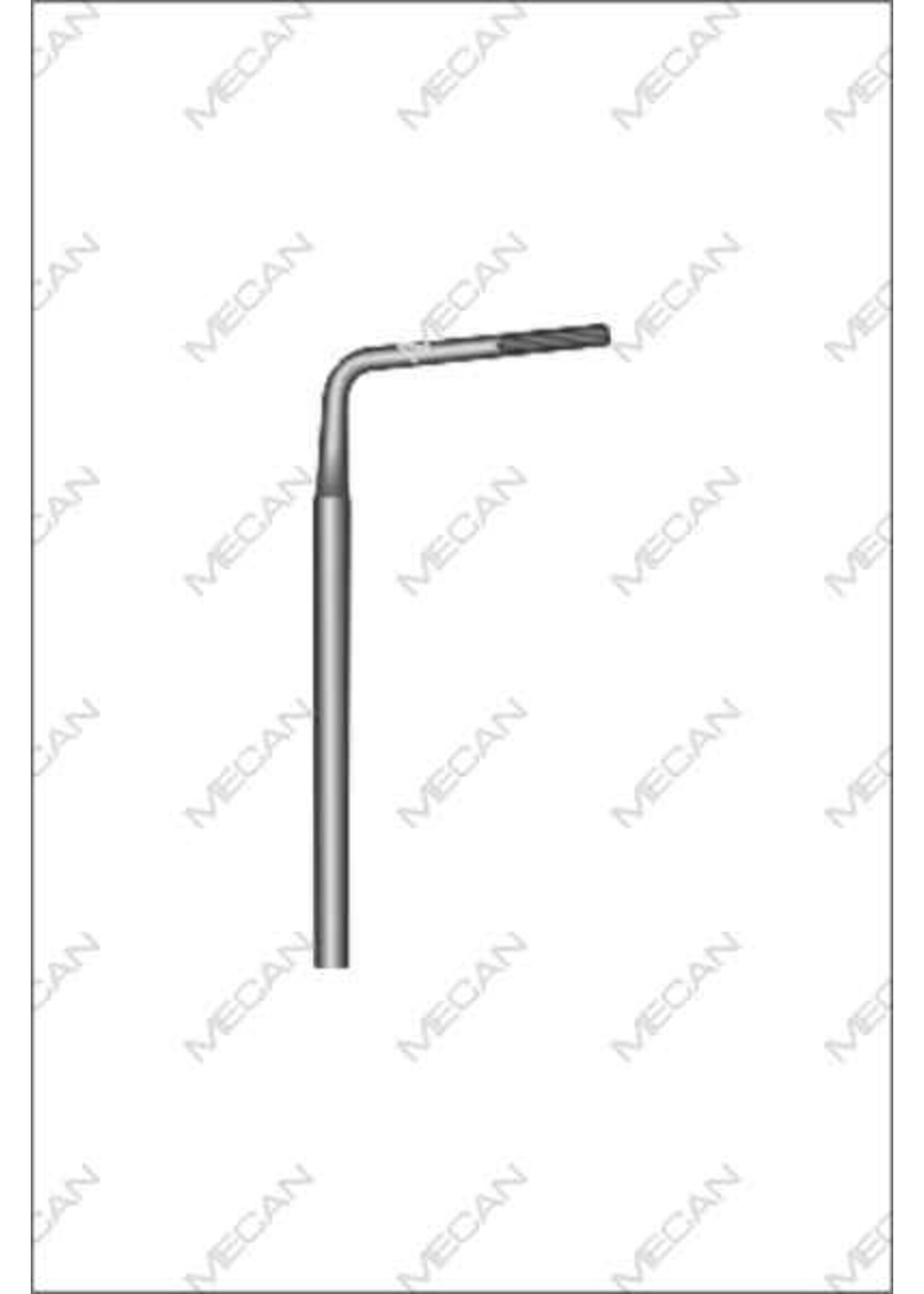Mecan Elevator wigvormig geribbeld buccaal en palataal  450mm