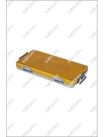 Mecan Deksel en bodem geperforeerd  300 x 140 x 40mm aluminium