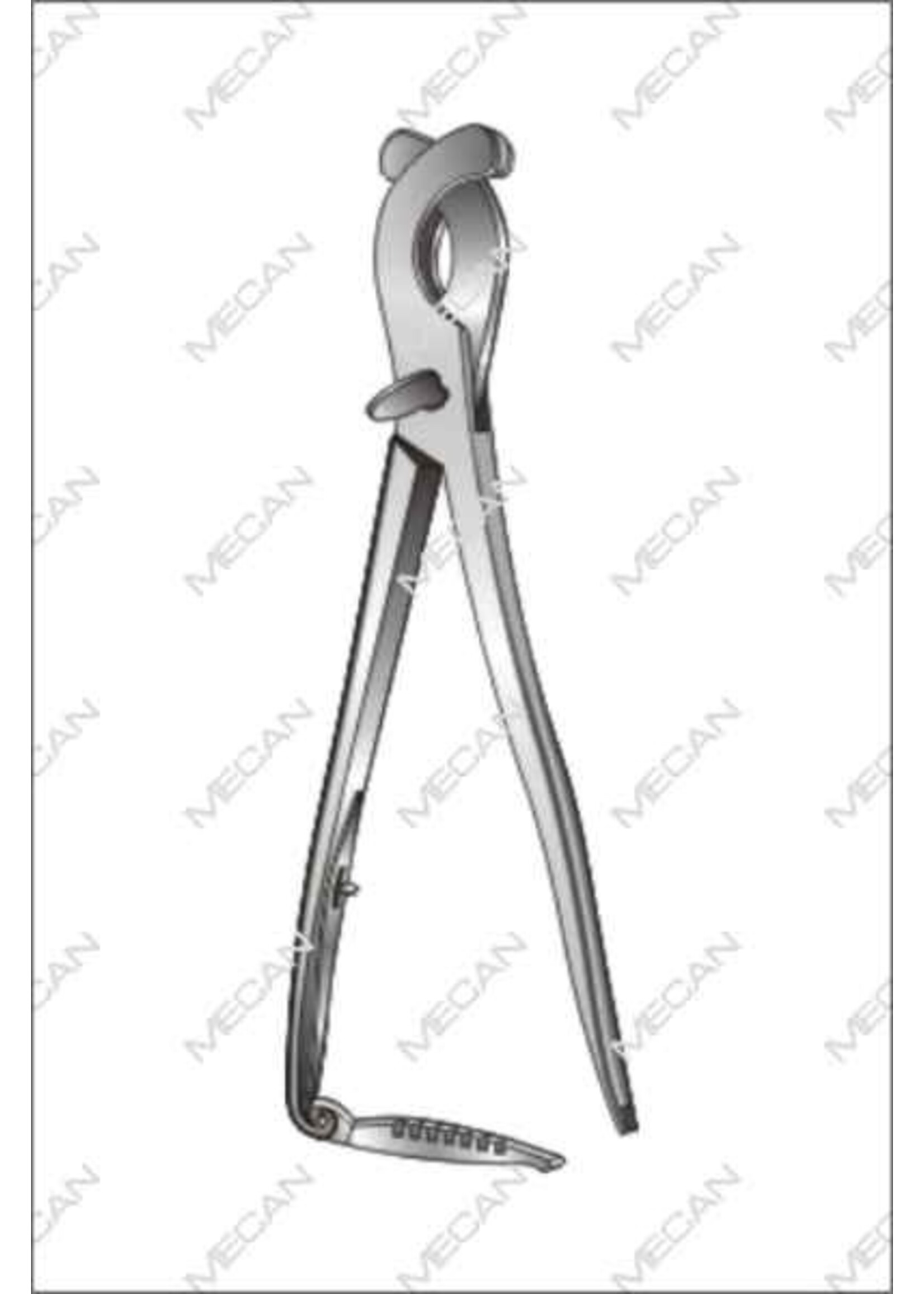 Mecan Castreertang Sand  310mm gebogen