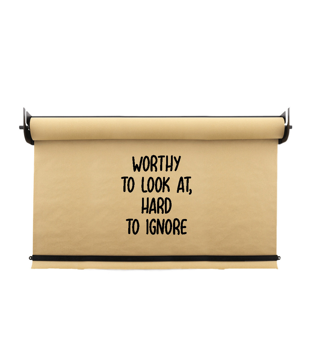 Kraft Paper Roller Zwart LEDR