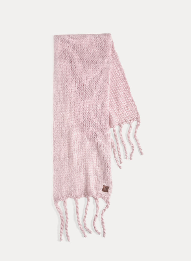 FORTE_FORTE BRUSHED MOHAIR SCARF ROSE