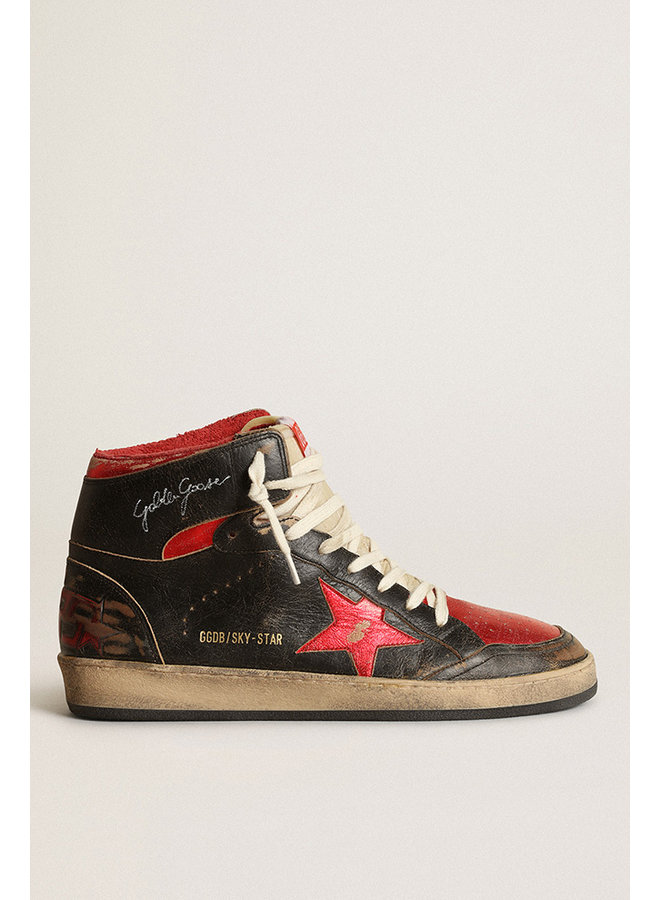 CAMELOT SKY STAR NAPPA UPPER WITH SERIGRAPH LEATHER STAR AND ANKLE