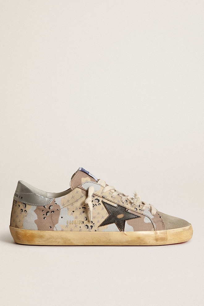 CAMELOT SUPER-STAR DESERT CAMOUFLAGE RIPSTOP UPPER SUEDE TOE SHINY ...