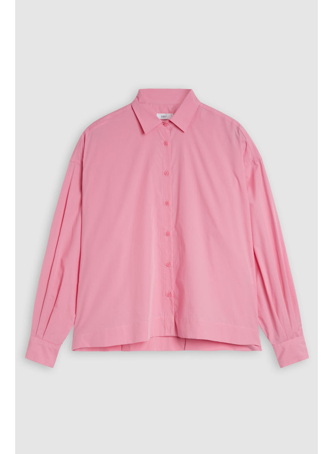 CLOSED GATHERED SHIRT PINK LILIES
