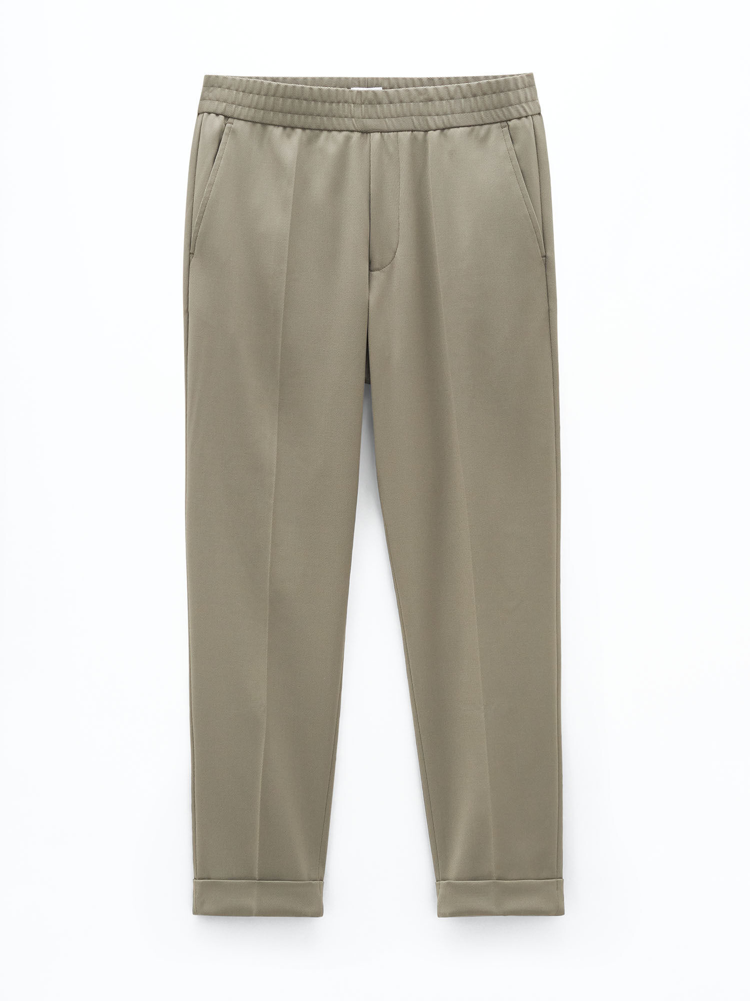 Buy Beige Cropped Trousers Online - W for Woman