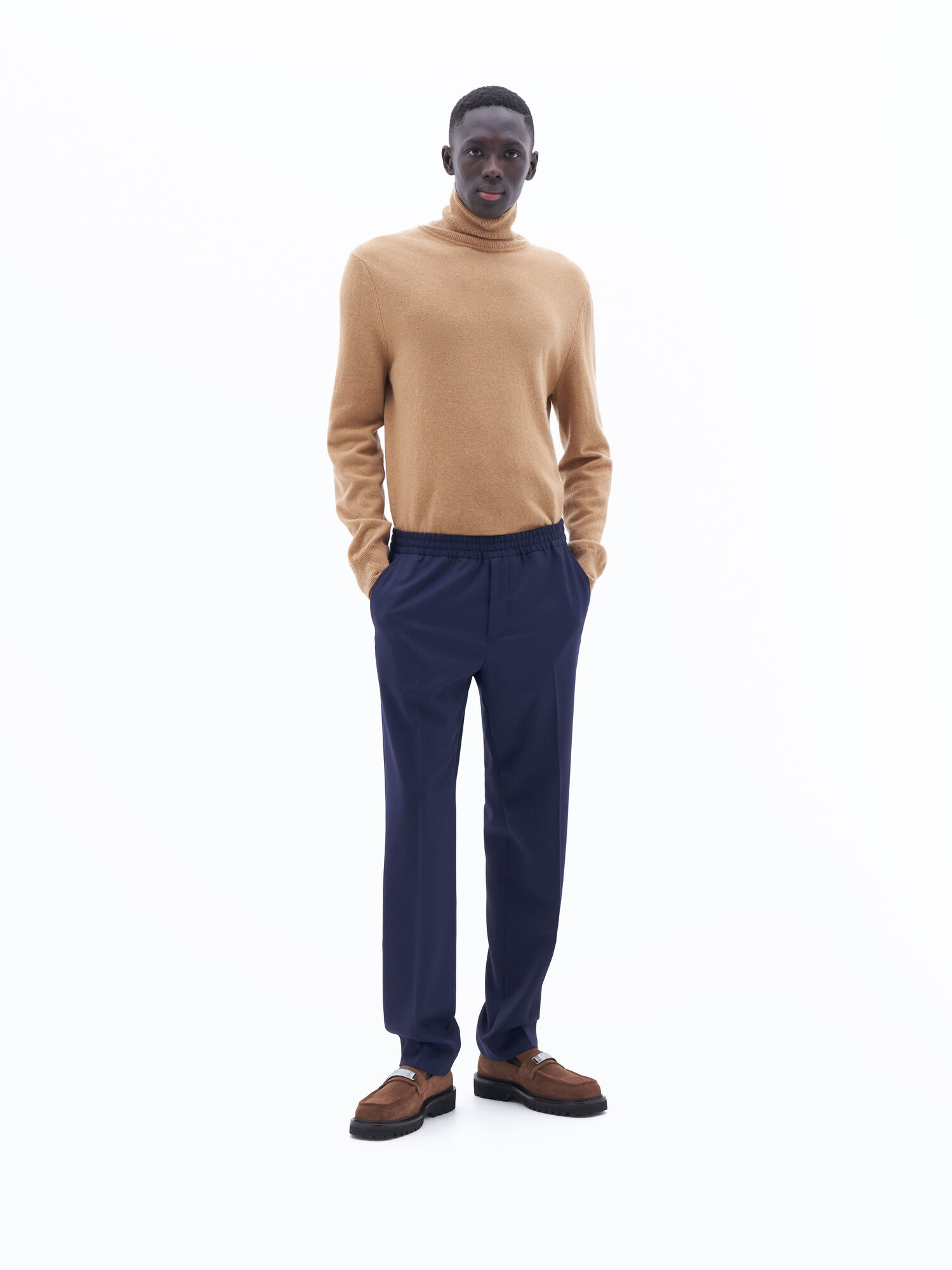 FILIPPA K RELAXED WOOL TROUSERS FRENCH NAVY - Camelot