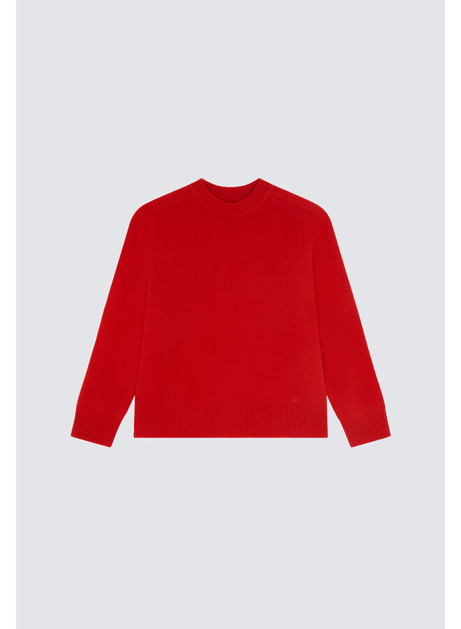 LOULOU STUDIO SWEATER RED FW23