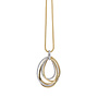 Al Coro Serenata hanger wit- en geelgoud P2379G