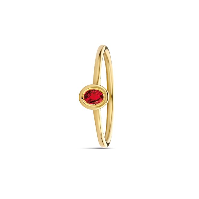 Miss Spring ring Brilliantly Bezel Ovaal robijn MSR614GG-RO