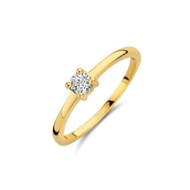 Gouden Essentials ring zirkonia (No. 52) 40.16751