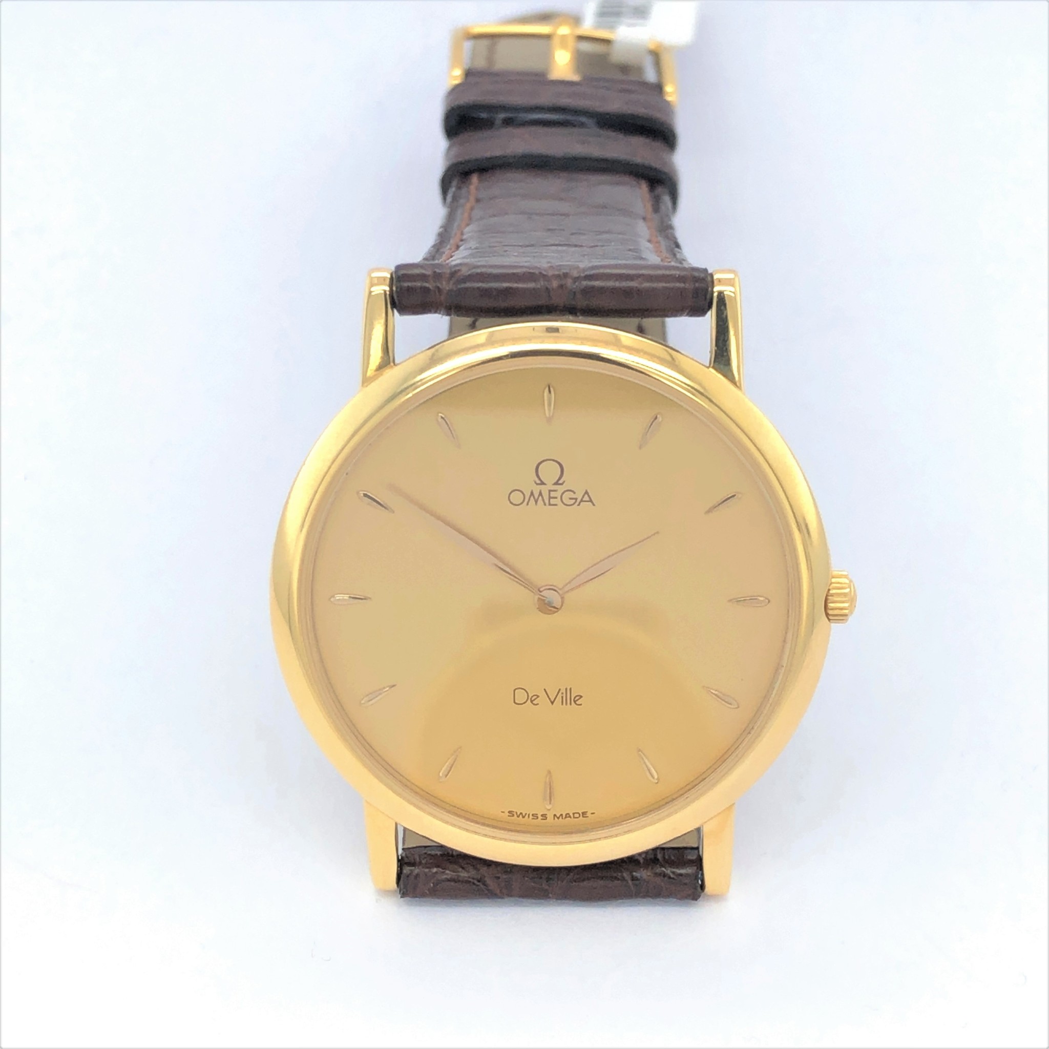 Geelgouden occasion Omega De Ville horloge - Juwelier Koelink