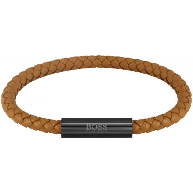 Hugo Boss Braided Leer armband HBJ1580153