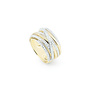 Al Coro Serenata ring wit- en geelgoud NR376G