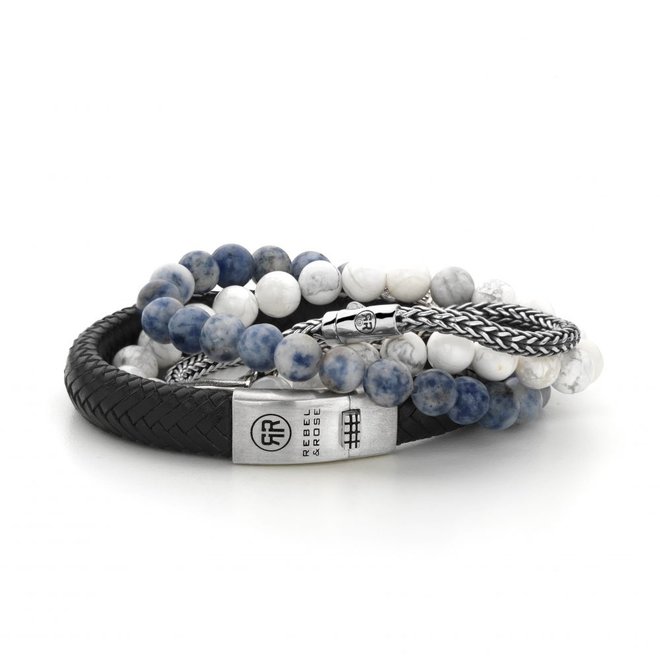 Rebel&Rose armband Stones Only - Dutch Delfts Blue 80079-S