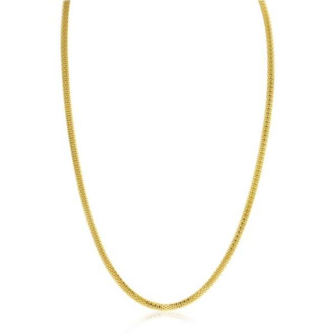 Zinzi GOLD popcorn schakel collier ZGC380