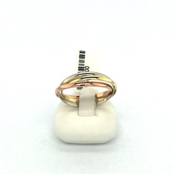 Tricolor occasion ring