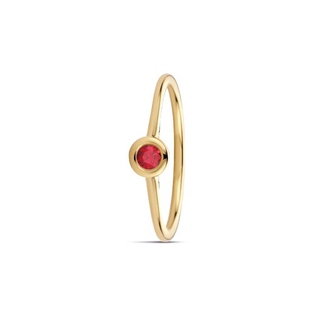 Miss Spring Ring Brilliantly Bezel robijn MSR610GG-RO