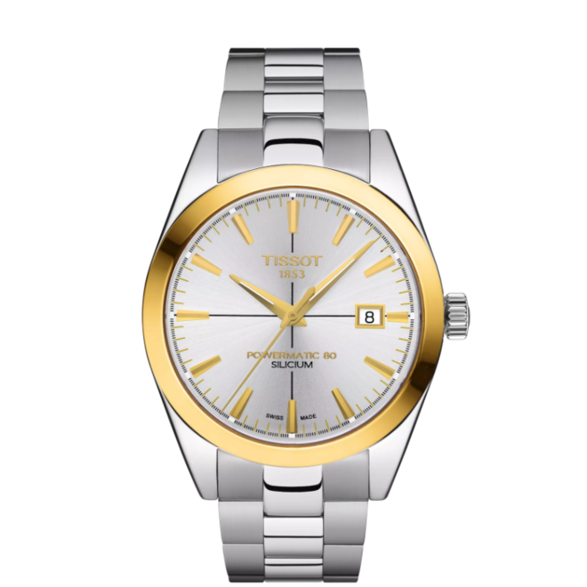 Tissot Gentleman Powermatic 80 Silicium Solid 18K Gold Bezel T927.407.41.031.01