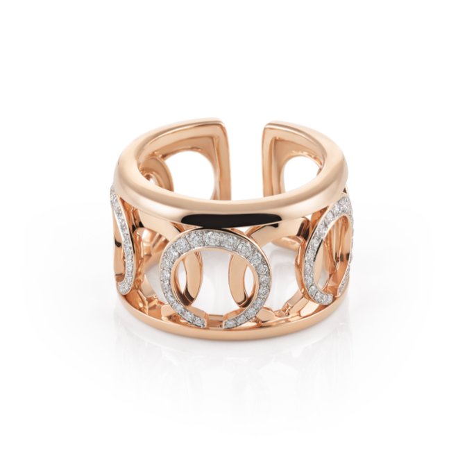 Al Coro Mezzaluna ring  roségoud R7625WR
