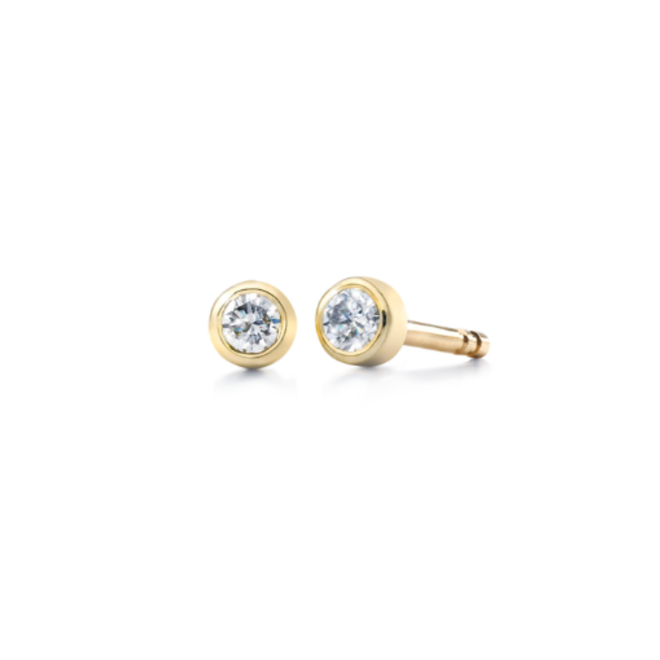 Miss Spring oorstekers Button Diamond April MSO024DIGG