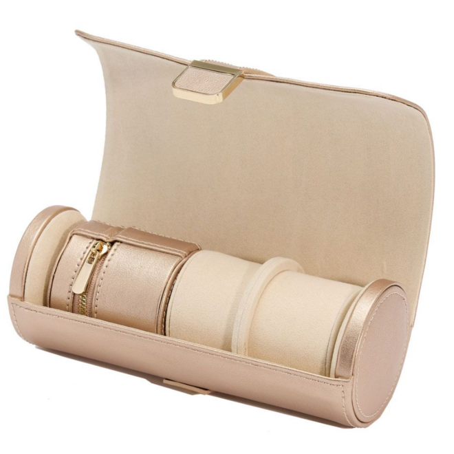 WOLF 1834 Palermo Double Watch Roll with Jewellery Pouch 213916