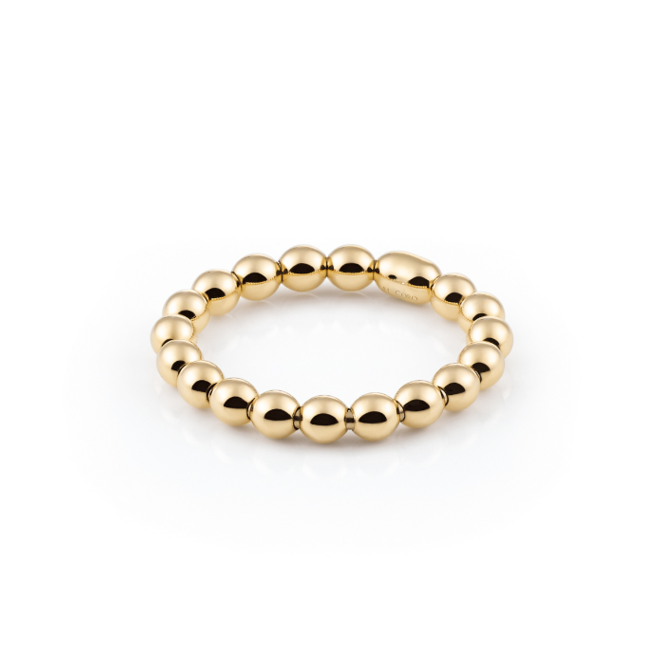 Al Coro ring stretch geelgoud NRF438G