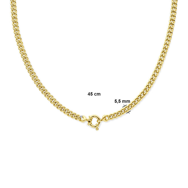 SilGold collier gourmette 50.00151