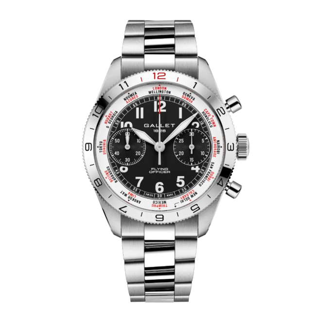 Gallet Flying Officer Chronograph 40 AG2301131B1A1