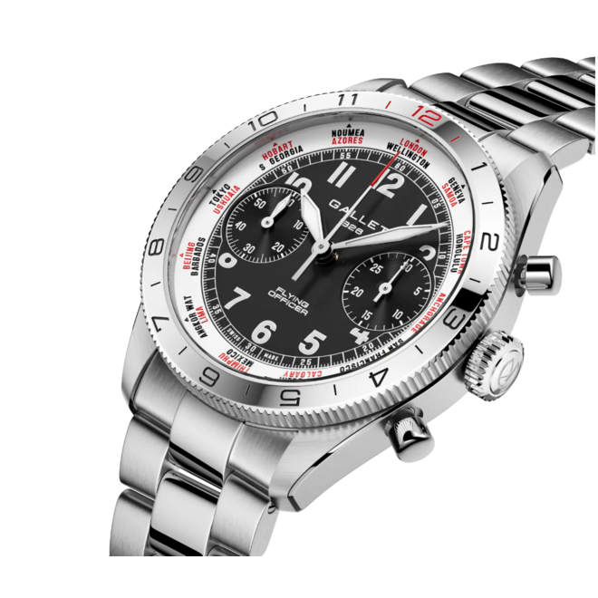 Gallet Flying Officer Chronograph 40 AG2301131B1A1